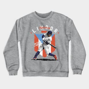 Francisco Lindor New York M Country Flag Crewneck Sweatshirt